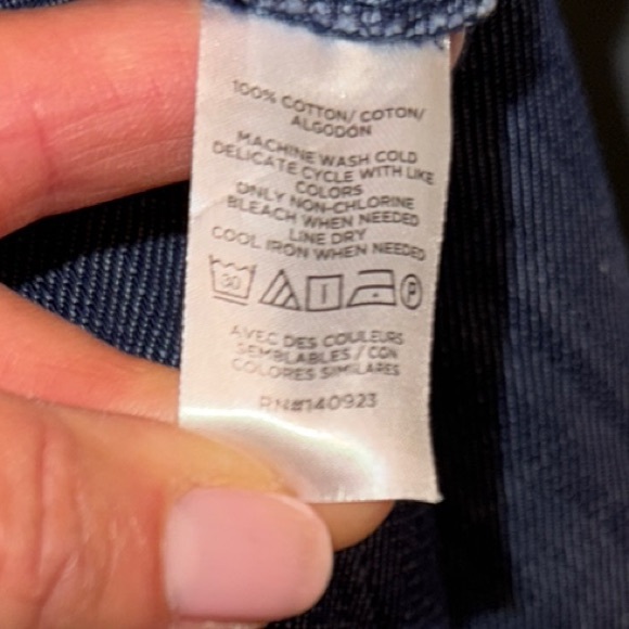 Classic Navy Button-Accent Skirt - Picture 5 of 5